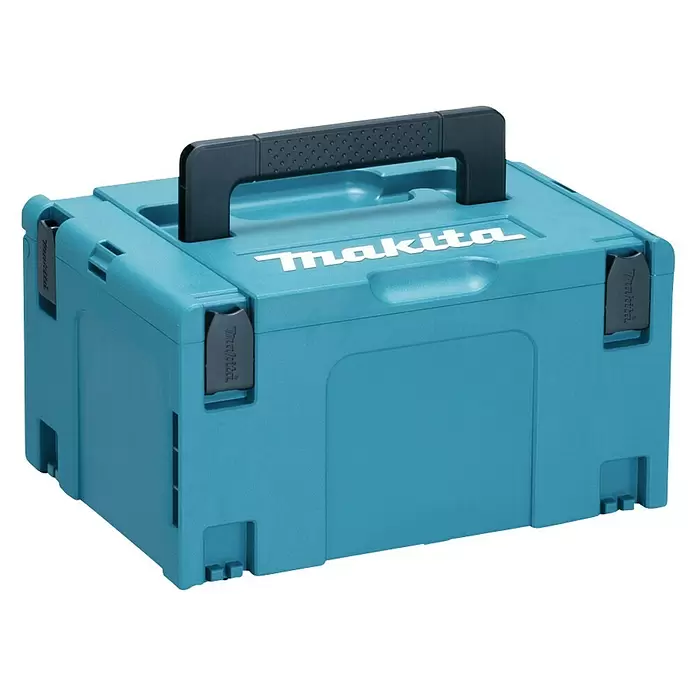 Makita Maschinenkoffer MAKPAC Gr. 3 - L x B x H: 295 x 395 x 210 mm - Diagonale Ansicht