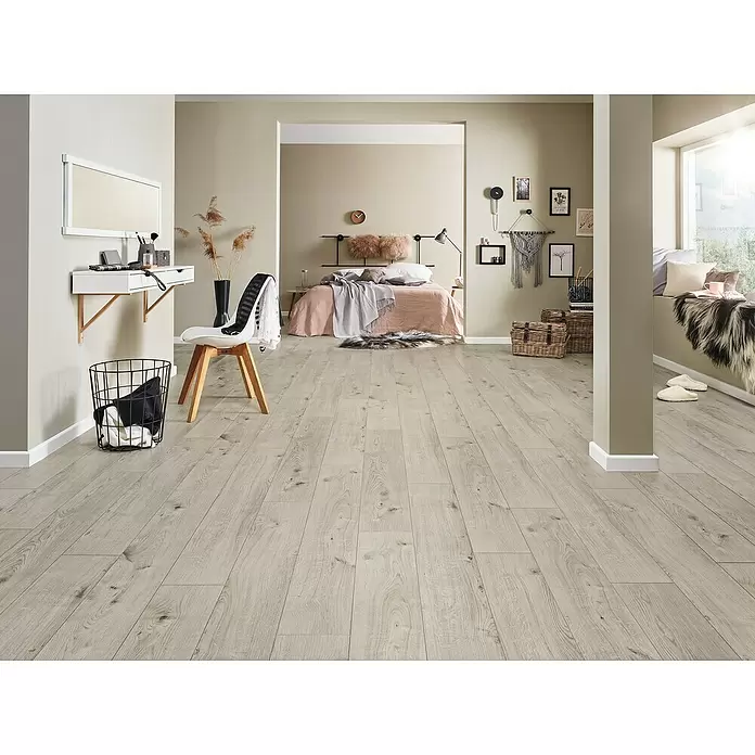 LOGOCLIC Podne obloge od tvrdog vinila ElementPro Offshore - 1.280 x 192 x 4 mm, Rustikalni pod - Živopisni prikaz