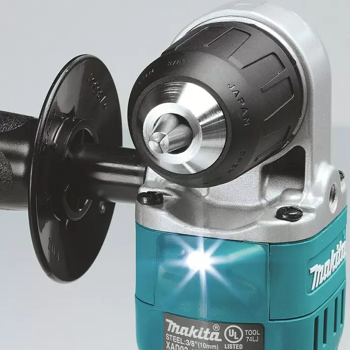 Makita Akku-Winkelbohrmaschine DDA351RTJ - 18 V, 2 Akkus, 5 Ah, Leerlaufdrehzahl: 0 U/min - 1.800 U/min - Detailaufnahme