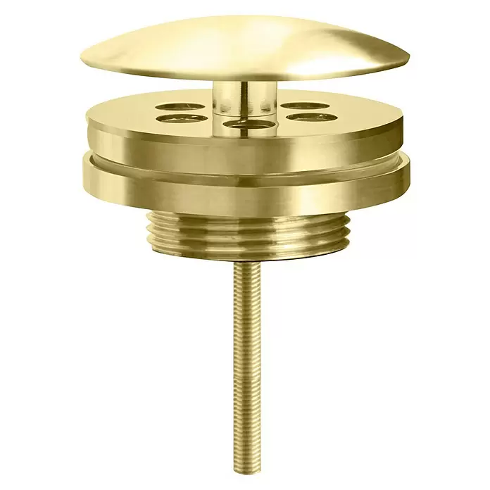 Best Design Afvoerplug Nancy - Mat Goud, Badkamer, Messing - Vooraanzicht