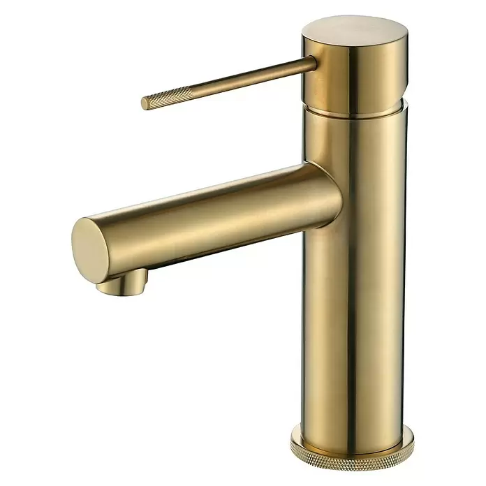 Best Design Wastafelkraan Nancy - Mat Goud, Mat - Diagonaal zicht
