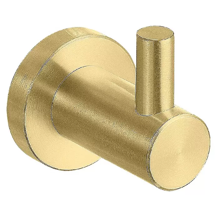 Best Design Handdoekhaak Nancy - Mat Goud, Mat - Diagonaal zicht