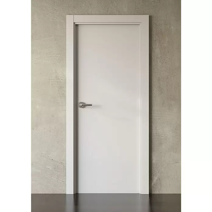 PortStylo Puerta interior Cuzco - 72,5 x 203 cm, Derecha, Blanco lacado, Alveolar - Foto ambiente