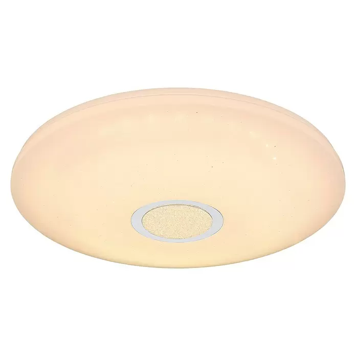 Globo Deckenleuchte rund Abbey Clarke - 18 W, Ø x H: 430 mm x 9 cm, Kaltweiß - Ansicht von unten