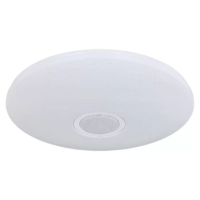 Globo Deckenleuchte rund Abbey Clarke - 18 W, Ø x H: 430 mm x 9 cm, Kaltweiß - Ansicht von unten