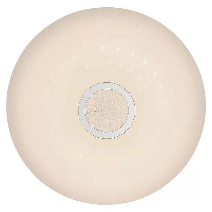 Globo Deckenleuchte rund Abbey Clarke - 18 W, Ø x H: 430 mm x 9 cm, Kaltweiß - Ansicht von unten