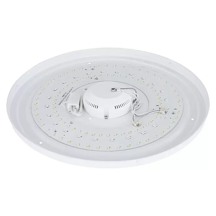 Globo Deckenleuchte rund Abbey Clarke - 18 W, Ø x H: 430 mm x 9 cm, Kaltweiß - Ansicht von unten