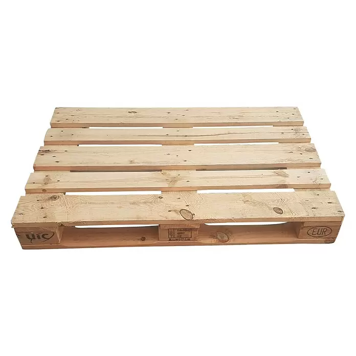 BHS Madrid Palet industrial Europalet homologado - L x An: 120 x 80 cm, Transporte de cargas pesadas - Vista frontal