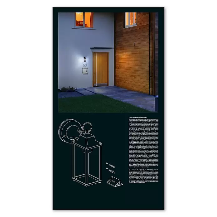 Ledvance Außenwandleuchte - 150 x 10,5 x 293 cm, Aluminum, IP23 - Stimmungsaufnahme
