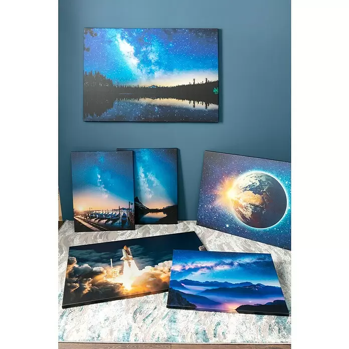 Póster Milky - Reflejo lago, An x Al: 120 x 80 cm - Foto ambiente
