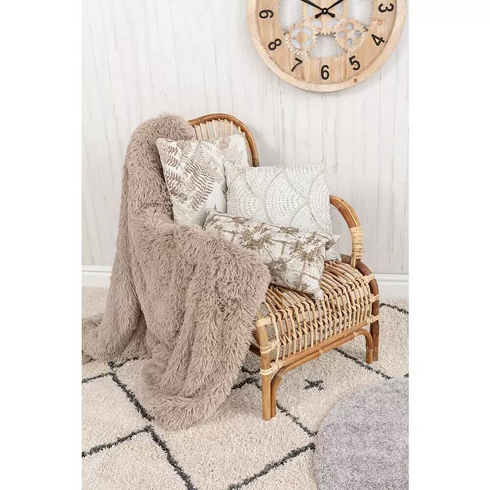 Plaid Artic - 130 x 180 cm, Oro, Rectangular - Foto ambiente
