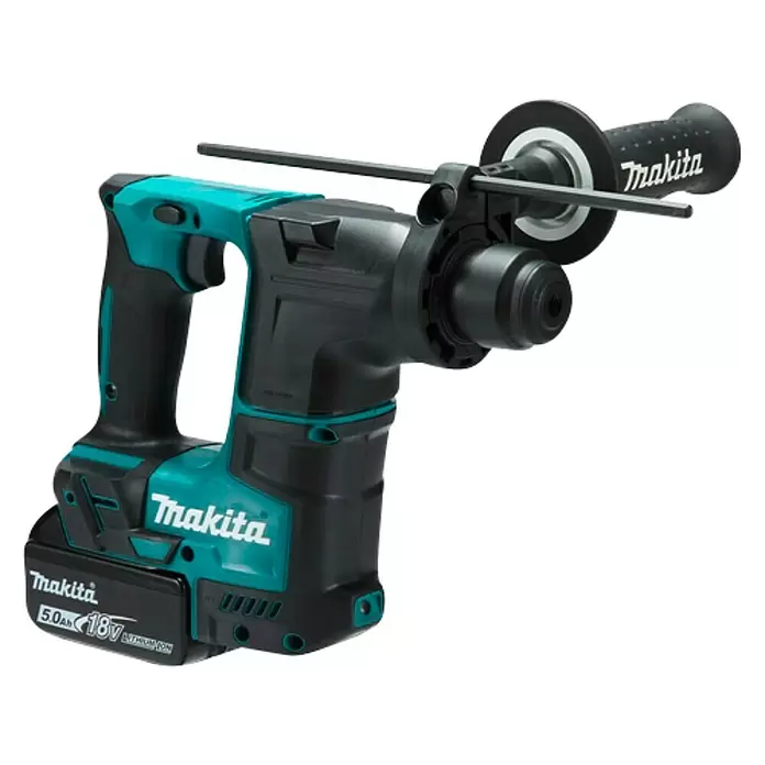 Makita Akku-Bohrhammer DHR171RAJ - 18 V, 2 Akkus, 2 Ah, Leerlaufdrehzahl: 0 U/min - 680 U/min - Diagonale Ansicht