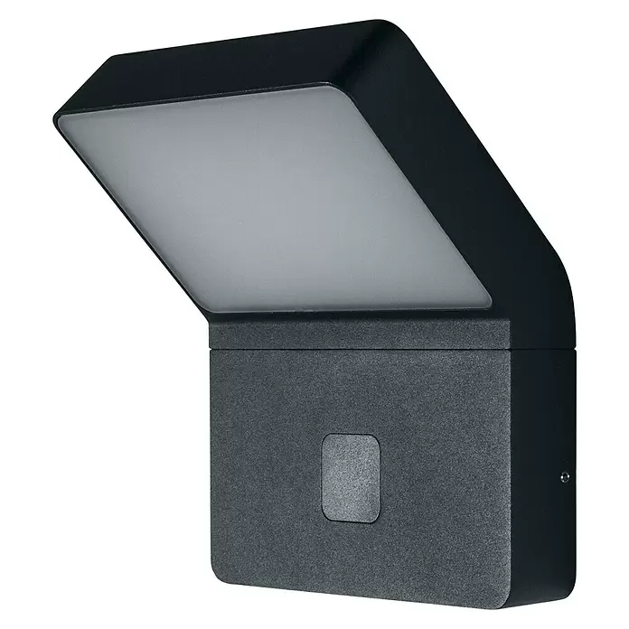 Ledvance LED-Außenstrahler - 12 W, L x B x H: 118 x 17,6 x 21,2 cm, Aluminum, IP44 - Diagonale Ansicht