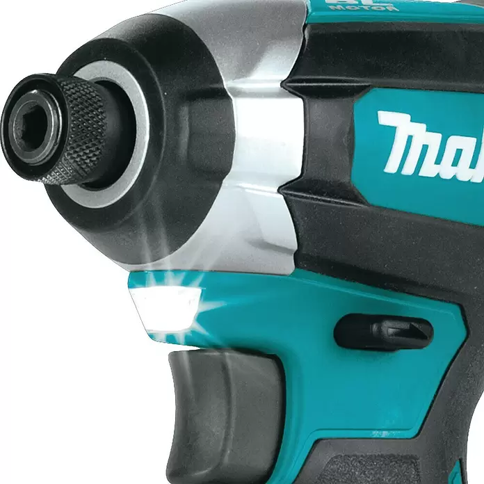 Makita Akku-Schlagschrauber DTD153RTJ - 18 V, Li-Ionen, 5 Ah, Anzahl Akkus: 2 Akkus, 3.400 U/min, Schlagzahl: 0 - 3.600/min - Detailaufnahme