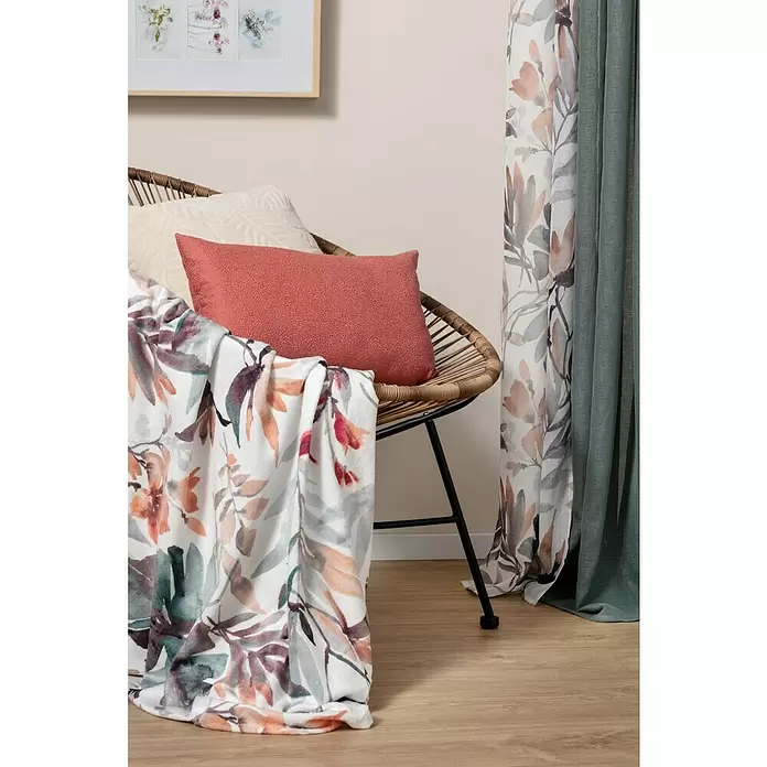 Plaid Belice - 130 x 150 cm, Multicolor, Rectangular - Foto ambiente