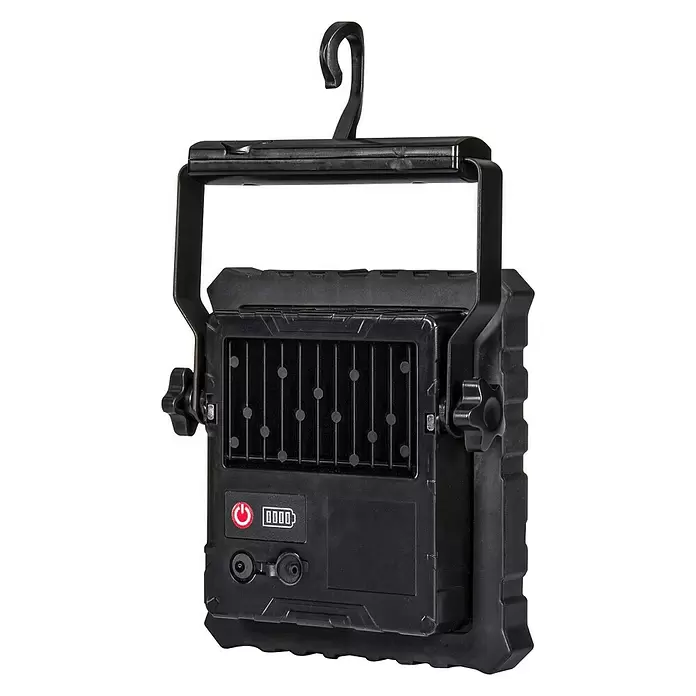 Voltolux Mobiler LED-Strahler - 30 W, Schwarz, B x H: 20 x 24 cm - Rückansicht