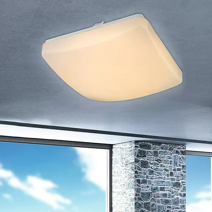 Lavida Deckenleuchte ATREJU I - 12 W, L x B x H: 27 x 27 x 8 cm - Stimmungsaufnahme