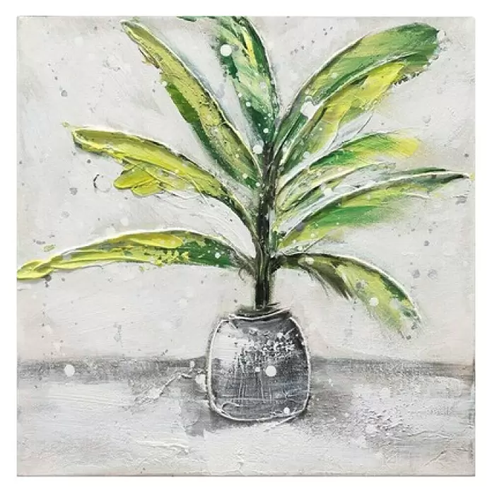 Ručno oslikana slika - Cvijet, Š x V: 30 x 30 cm - Pogled s gornje strane