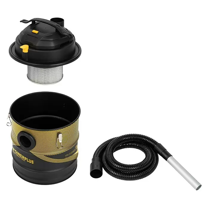 PowerPlus Aspirador para ceniza POWX312 - 1.500 W, 20 l - Vista angular