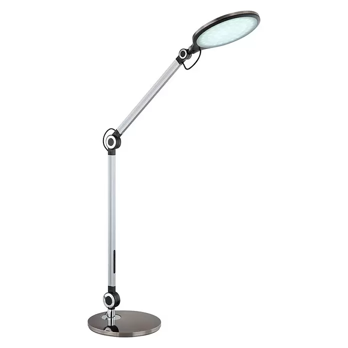 Globo LED-Tischleuchte - 9 W, L x B x H: 22,5 x 7,5 x 57,5 cm, Schwarz, Kaltweiß - Diagonale Ansicht