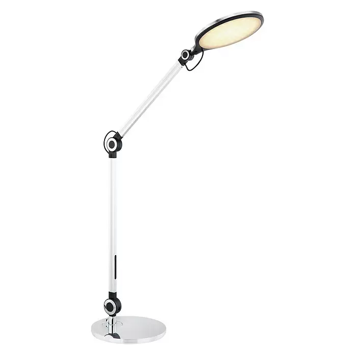Globo LED-Tischleuchte - 9 W, L x B x H: 22,5 x 7,5 x 57,5 cm, Silber, Kaltweiß - Diagonale Ansicht