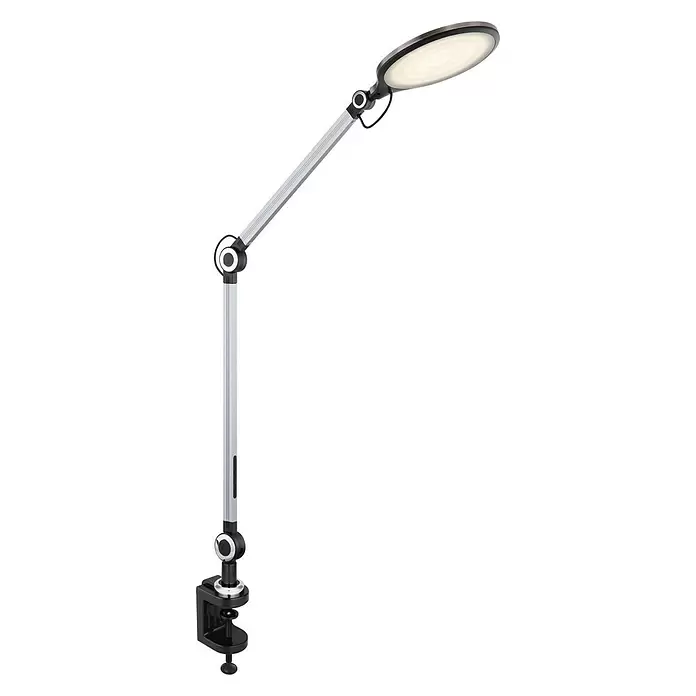Globo LED-Tischleuchte - 9 W, L x B x H: 22,5 x 7,5 x 57,5 cm, Schwarz, Kaltweiß - Diagonale Ansicht