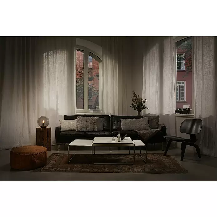 Ledvance Deko-Tischleuchte BUBBLE - L x B x H: 25 x 25 x 245 cm, Grau, E27 - Stimmungsaufnahme