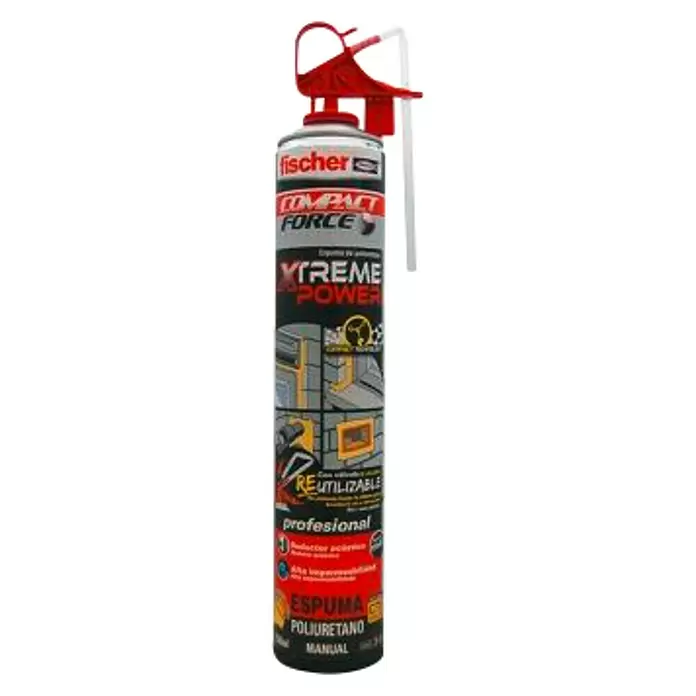 Fischer Espuma de PU Xtrem Power - 750 ml - Vista frontal