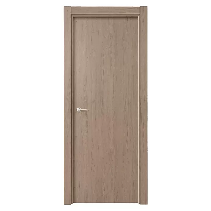 Solid Elements Puerta interior vinílica Toronto - 72,5 x 203 cm, Derecha, Roble claro, Alveolar, Ciega - Vista frontal