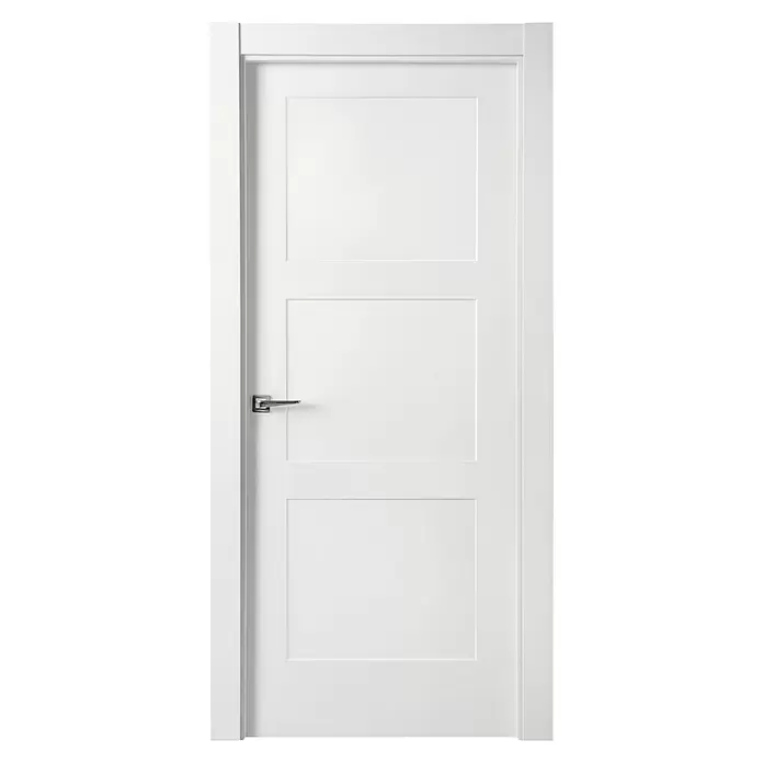 Puerta interior Speyer - 62,5 x 203 cm, Derecha, Blanco lacado, Macizo - Vista frontal