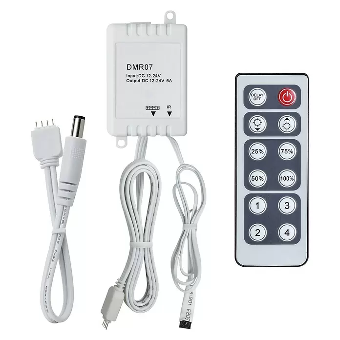 Paulmann Controlador de intensidad y conmutación YourLED - Potencia máx.: 60 W, Plástico, Blanco - Vista descendente