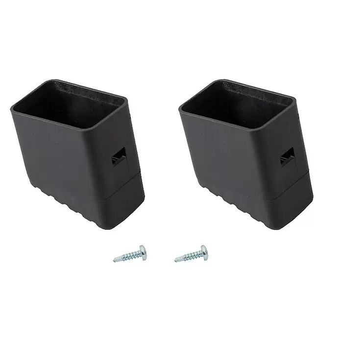 Krause Monto Fußkappen - Passend für: Holmgröße 33 x 20 mm, Krause Monto Klapptritte & Stufen-Stehleitern, L x B x H: 130 x 110 x 30 mm - Diagonale Ansicht