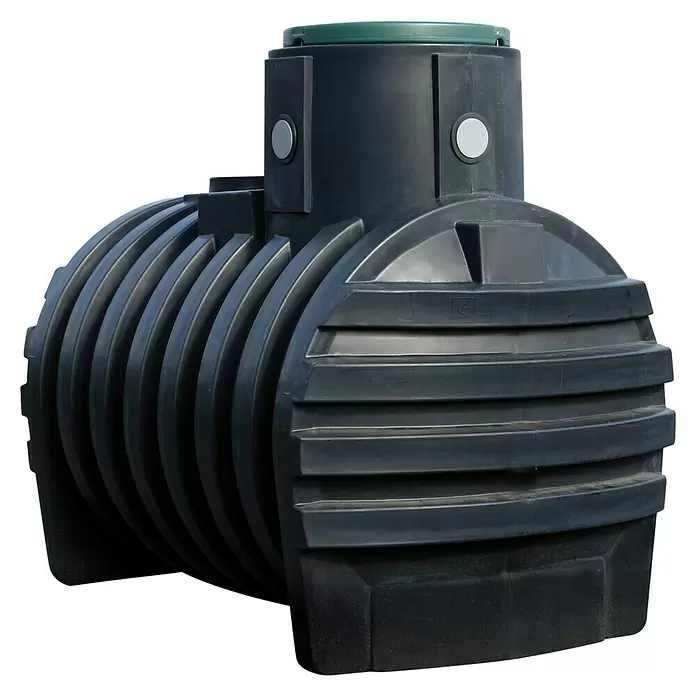 4rainz Mono Retentionszisterne Plus - 3.000 l, Mit Tankabdeckung - Diagonale Ansicht
