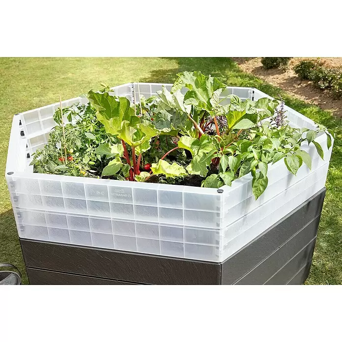 Garantia Hochbeet Ergo Turbo XL Stone Set - Ø x H: 145 x 75 cm, Kunststoff - Stimmungsaufnahme