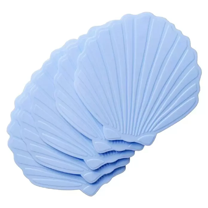 Diaqua Podloga za kadu Minis školjka - 5 Kom., PVC, Svijetloplave boje - Pogled odozgo