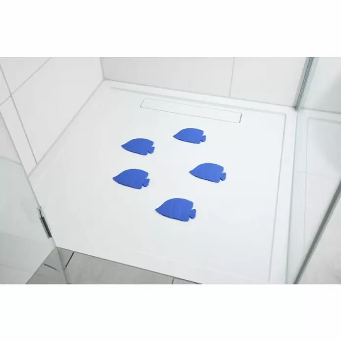 Diaqua Podloga za kadu - 5 Kom., PVC, Plave boje - Živopisni prikaz