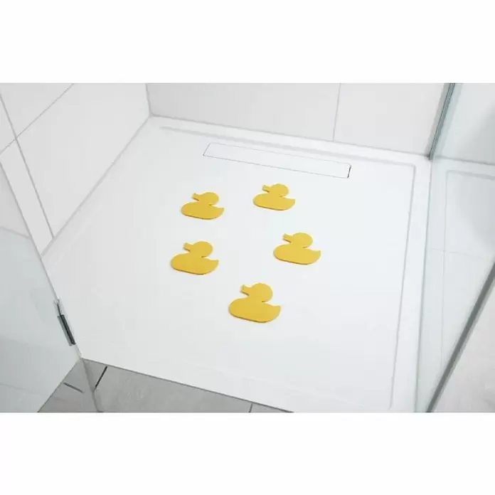 Diaqua Podloga za kadu - 5 Kom., PVC, Žute boje - Živopisni prikaz