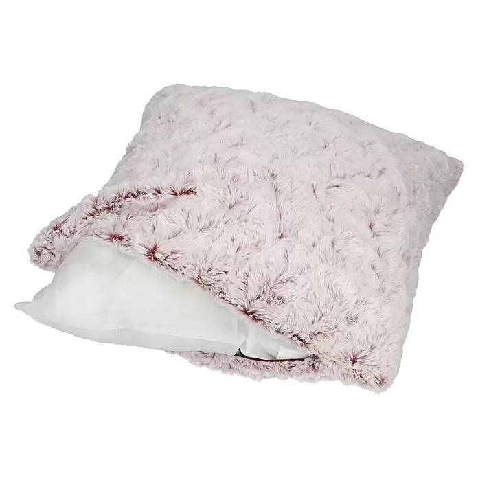 Kissen Smooth - Rot, 45 x 45 cm, 100 % Polyester - Diagonale Ansicht