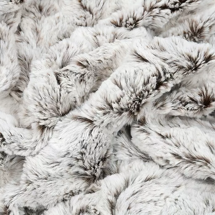 Decke Smooth - Braun, 200 x 150 cm, 100 % Polyester - Detailaufnahme