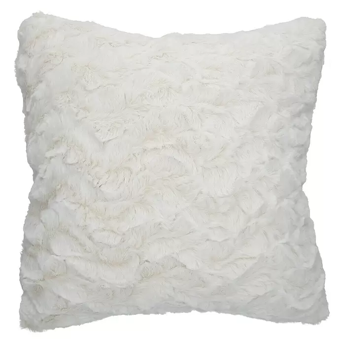 Kissen Smooth - Elfenbein, 45 x 45 cm, 100 % Polyester - Vorderansicht
