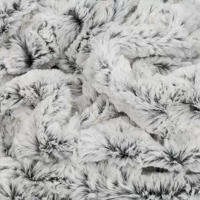 Decke Smooth - Schwarz, 200 x 150 cm, 100 % Polyester - Detailaufnahme