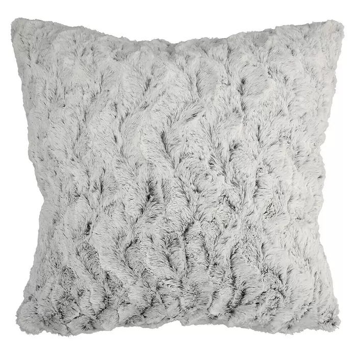 Kissen Smooth - Schwarz, 45 x 45 cm, 100 % Polyester - Vorderansicht
