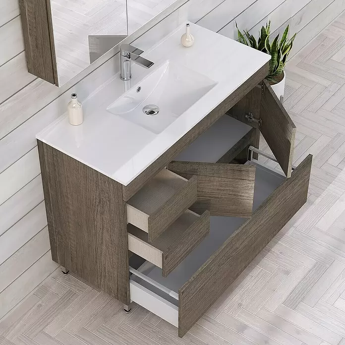 Mueble de lavabo Complet - L x An x Al: 46 x 90 x 85 cm, Nebraska - Foto ambiente