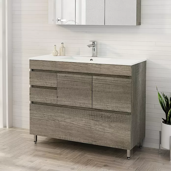 Mueble de lavabo Complet - L x An x Al: 39 x 100 x 85 cm, Nebraska - Foto ambiente