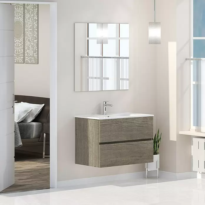 Mueble de lavabo Denver - L x An x Al: 46 x 80 x 54,5 cm, Nebraska - Foto ambiente