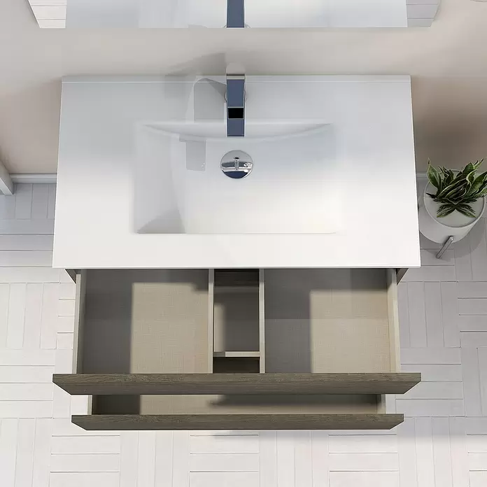 Mueble de lavabo Denver - L x An x Al: 46 x 80 x 54,5 cm, Nebraska - Foto ambiente