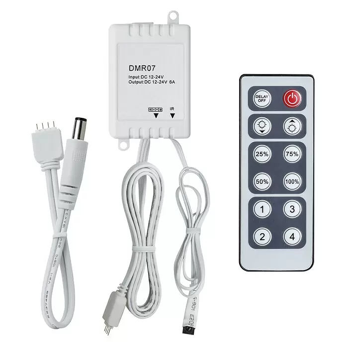 Paulmann Controlador de intensidad y conmutación YourLED - Potencia máx.: 60 W, Plástico, Blanco - Vista descendente