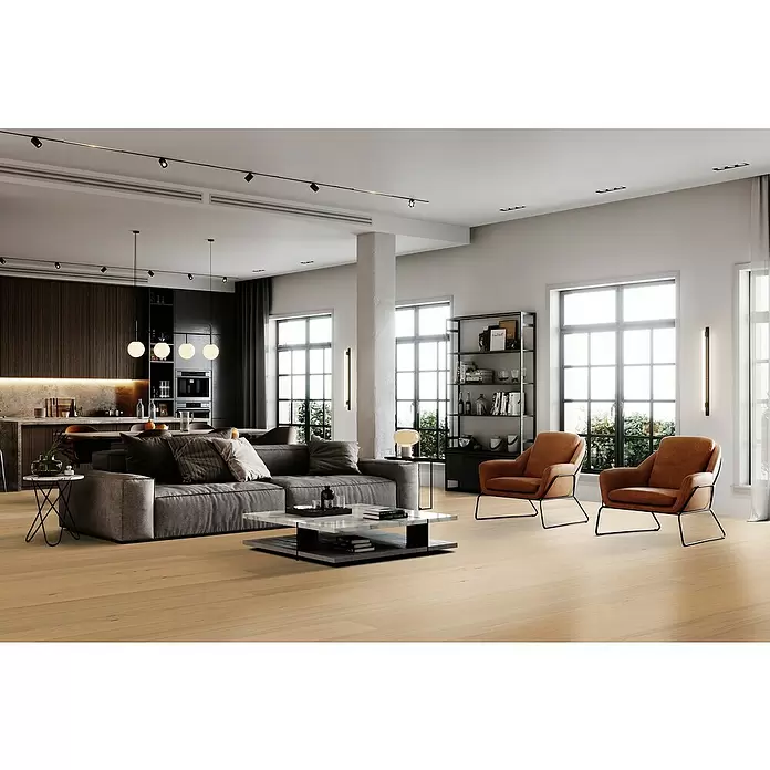 Susify Furnierboden Oak Mist - 1.900 x 190 x 8 mm, Landhausdiele - Stimmungsaufnahme