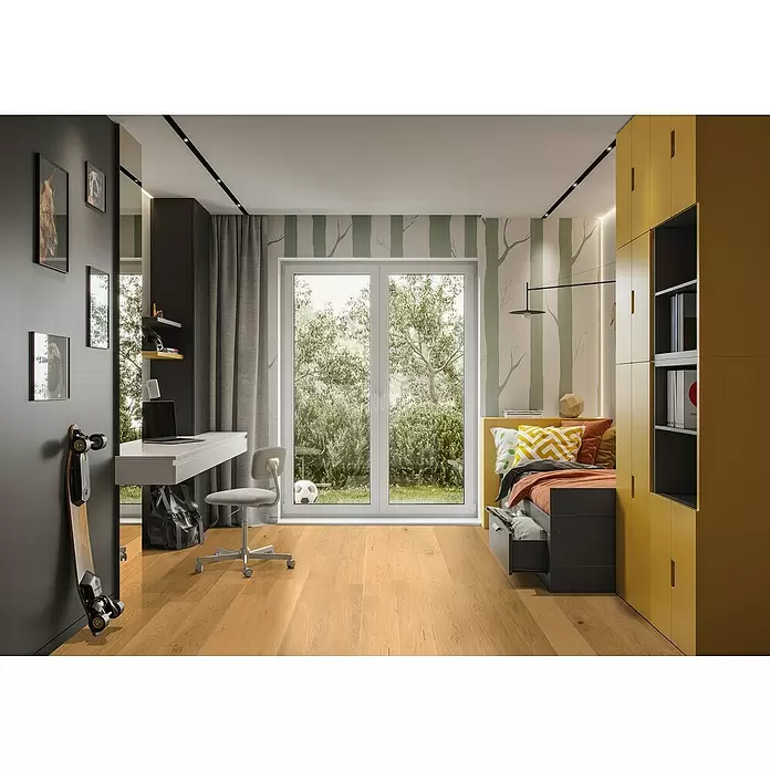 Susify Furnierboden Oak Pure - 1.900 x 190 x 8 mm, Landhausdiele - Stimmungsaufnahme