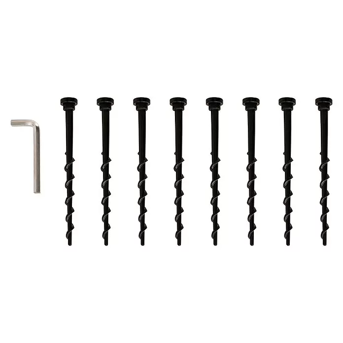 Einhell Mähroboter-Garage - 77,5 x 60,5 x 40,5 cm, Schwarz, Klappbarer Deckel - Vorderansicht